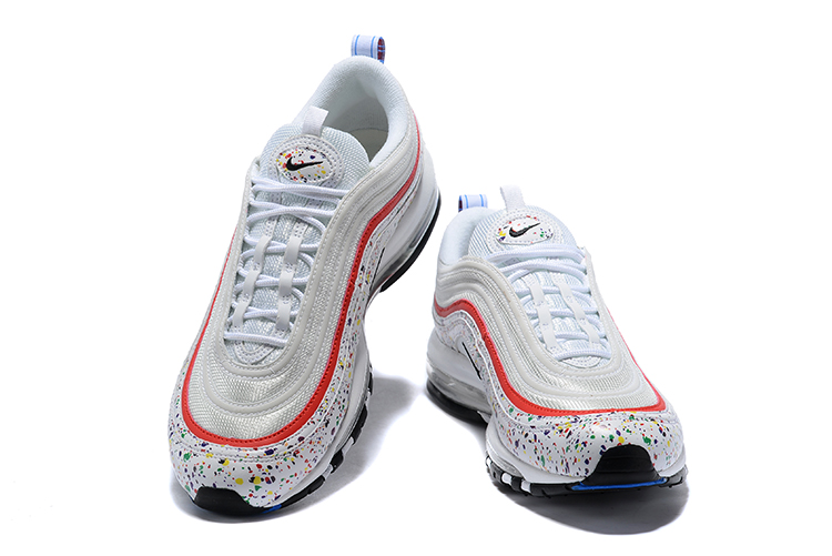 New Nike Air Max 97 White Red - Click Image to Close